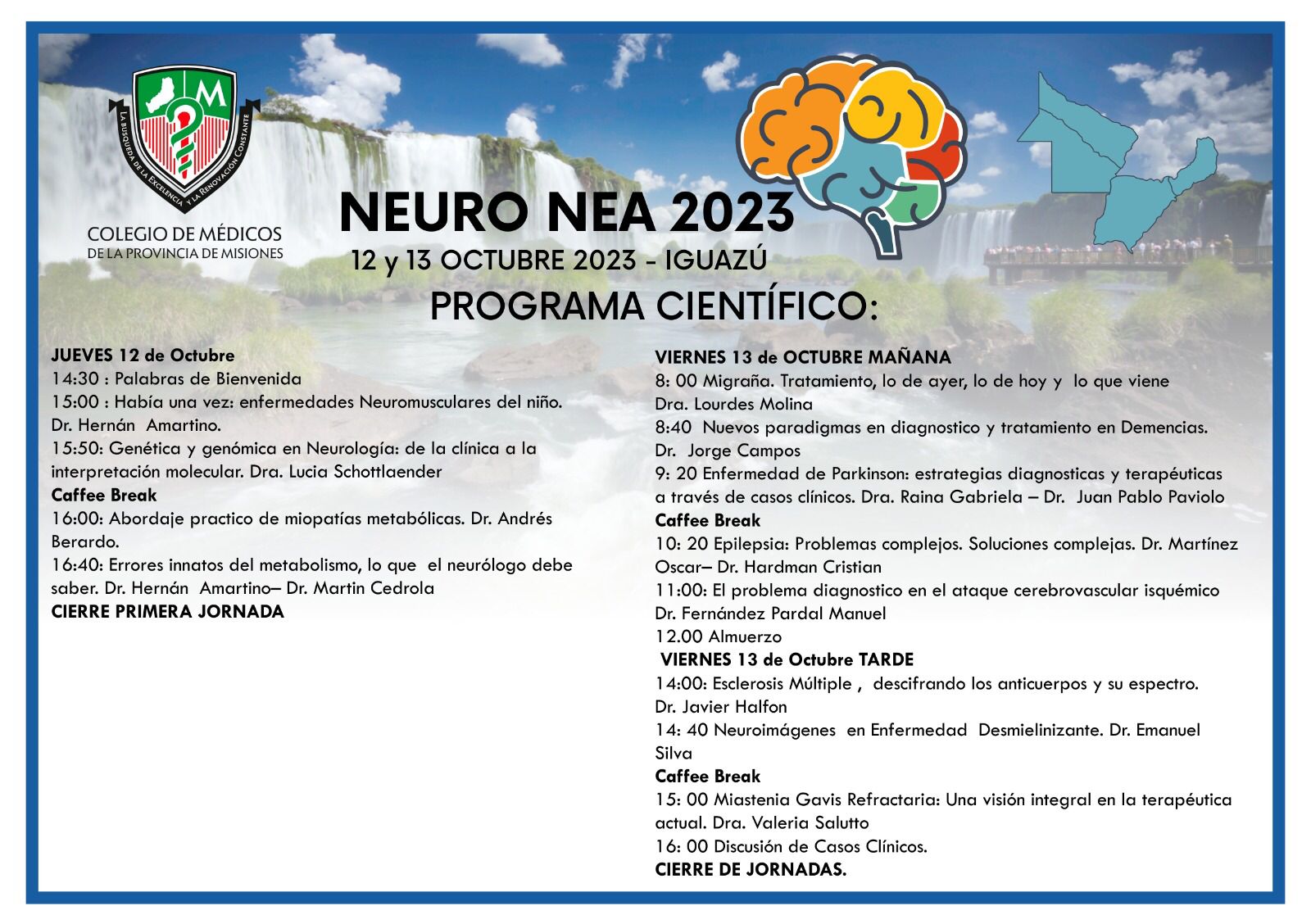 NEURO NEA 2023-PROGRAMA CIENTÍFICO EN IGUAZÚ