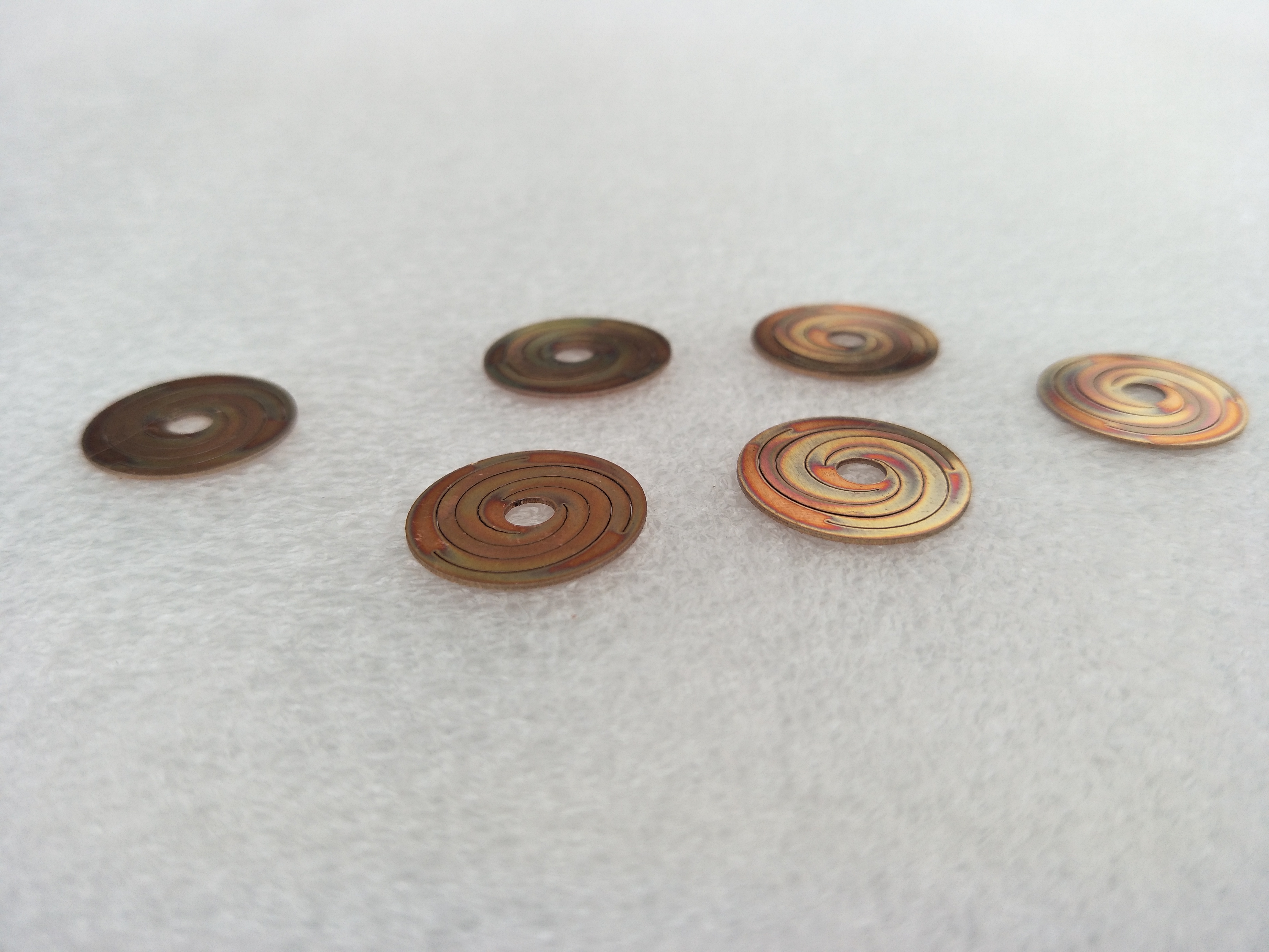 copper laser cutting in 1mm thickness