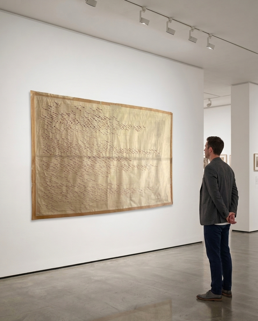 Ausstellung mit Konzeptkunst - visualisierte Musik von Uta Nitschke 