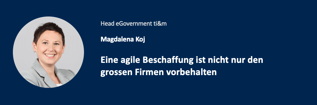 Eine agile Beschaffung ist nicht nur den grossen Firmen vorbehalten