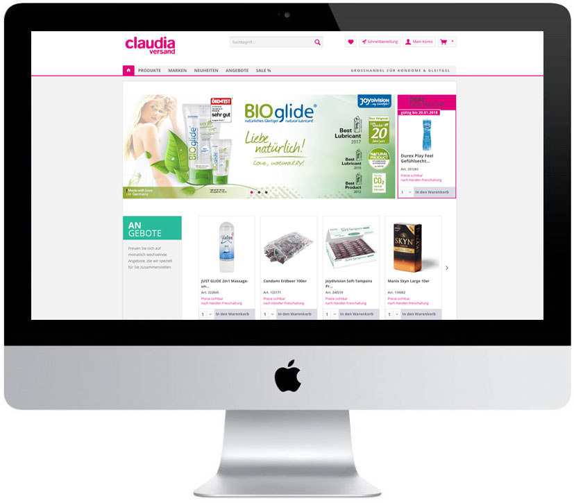 OnlineShop Konzeption, Erstellung und Pflege, Shopware System mit über 1000 Artikeln (© WÖRLE medien, Grafikdesign Würzburg)