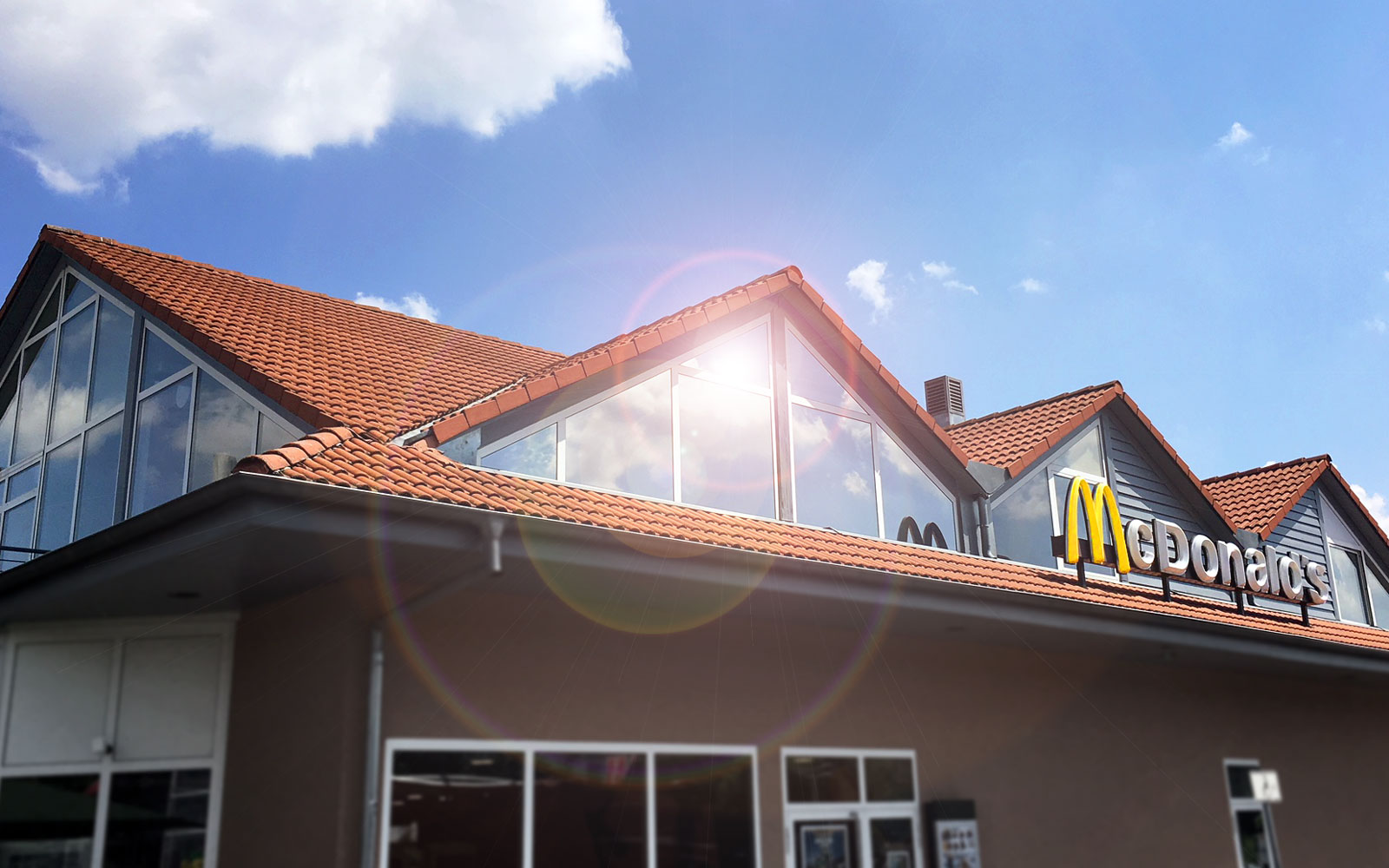 Sonnenschutzfolie McDonald's Restaurant Würzburg