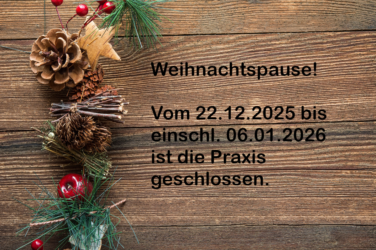 Weihnachtspause vom 22.12.2025 bis 06.01.2026