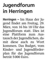 21.03.19 - Jugendforum in Herringen