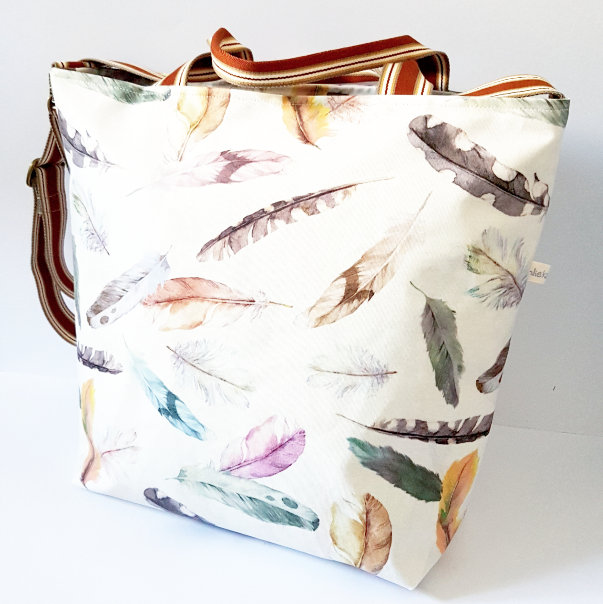 Shopper/ Einkaufstasche Feder, verkauft