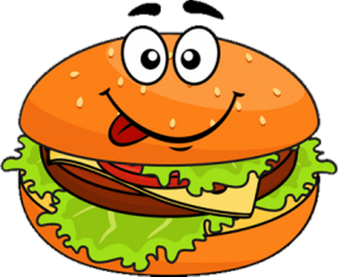 hamburger - restauration - alimentation - smiley émoticône émoji cartoon clipart illustration - artémotic