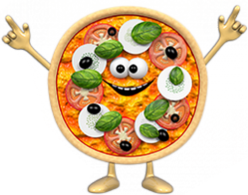 pizza - restauration - alimentation - smiley émoticône émoji cartoon clipart illustration - artémotic