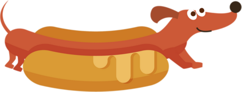 hot dog - restauration - alimentation - smiley émoticône émoji cartoon clipart illustration - artémotic