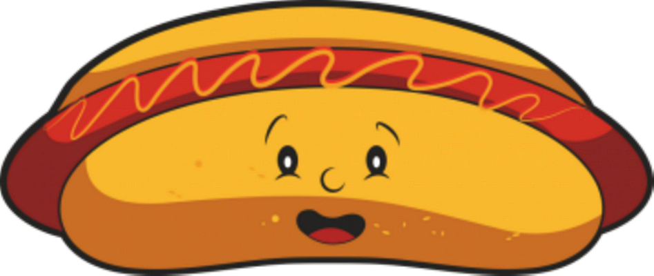 hot dog - restauration - alimentation - smiley émoticône émoji cartoon clipart illustration - artémotic
