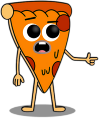 pizza - restauration - alimentation - smiley émoticône émoji cartoon clipart illustration - artémotic