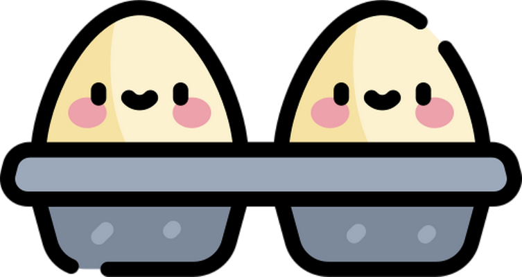 œuf - restauration - alimentation - smiley émoticône émoji cartoon clipart illustration - artémotic