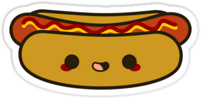 hot dog - restauration - alimentation - smiley émoticône émoji cartoon clipart illustration - artémotic