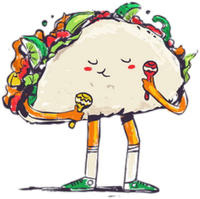 taco - restauration - alimentation - smiley émoticône émoji cartoon clipart illustration - artémotic