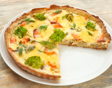 Lachs-Brokkoli-Quiche