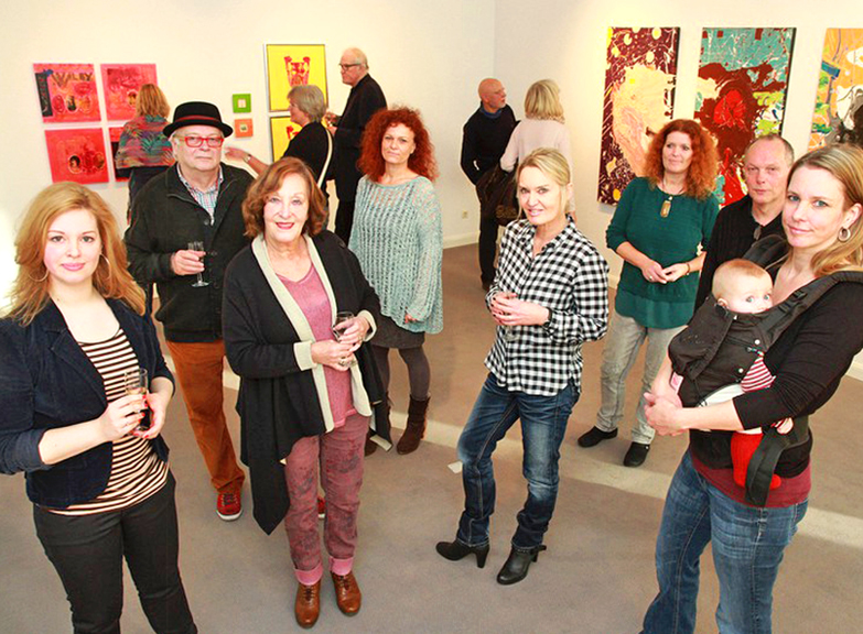 BBK-Galerie, Ausstellung "Neue Mitglieder", Oldenburg, Vernissage, 2013, Sarah Esslinger-Dahlmann, Entstehung, 5-teiliges Werk