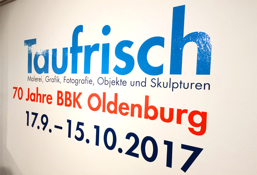 Gruppenausstellung im Stadtmuseum Oldenburg, 2017, grün-blau, Vernissage, Jubiläum 70 Jahre BBK, Sarah Esslinger-Dahlmann