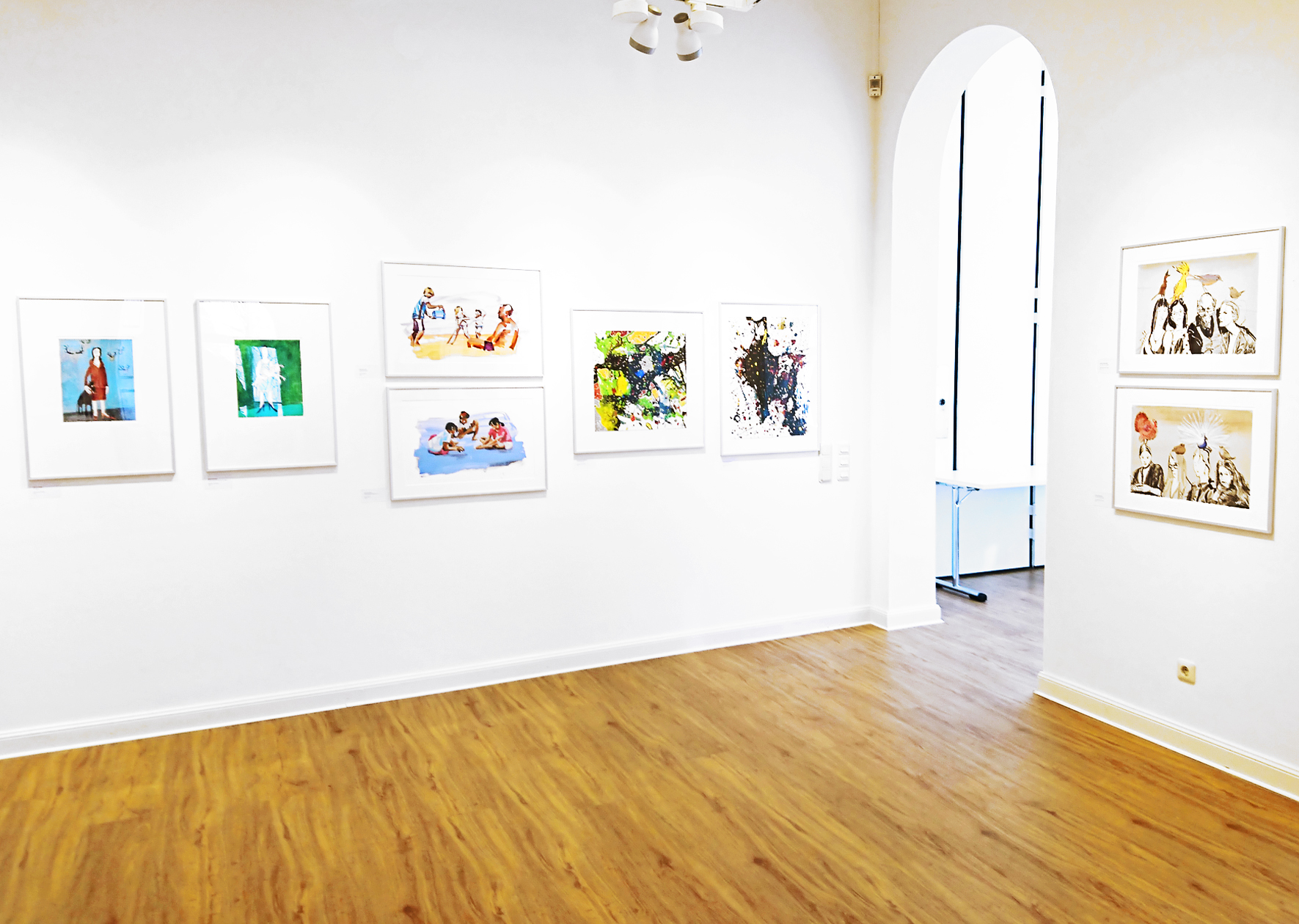 Artothek, Kunstsammlung der Stadt Oldenburg, Neuaufnahmen 2018, zwei Papierarbeiten, grün und schwarz, Sarah Esslinger-Dahlmann