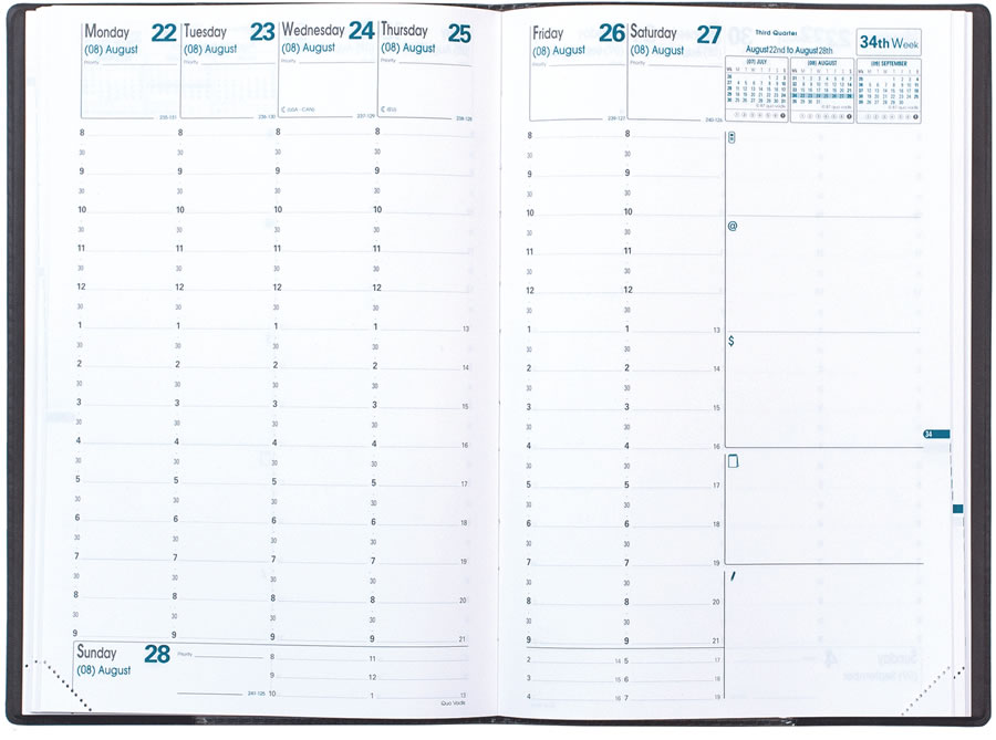 Quo Vadis Kalender 2025 Minister 16x24cm Papilando