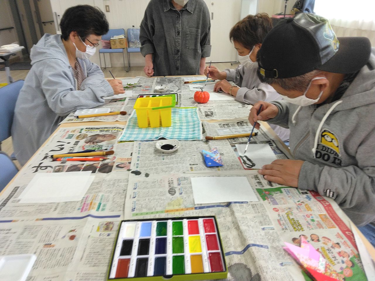 就業　在宅交流会（絵手紙教室）