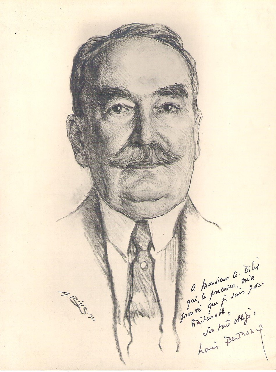  Louis Bertrand  1934  fusain André Aaron Bilis