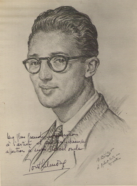 Robert Salmona 1942 fusain André Aaron Bilis