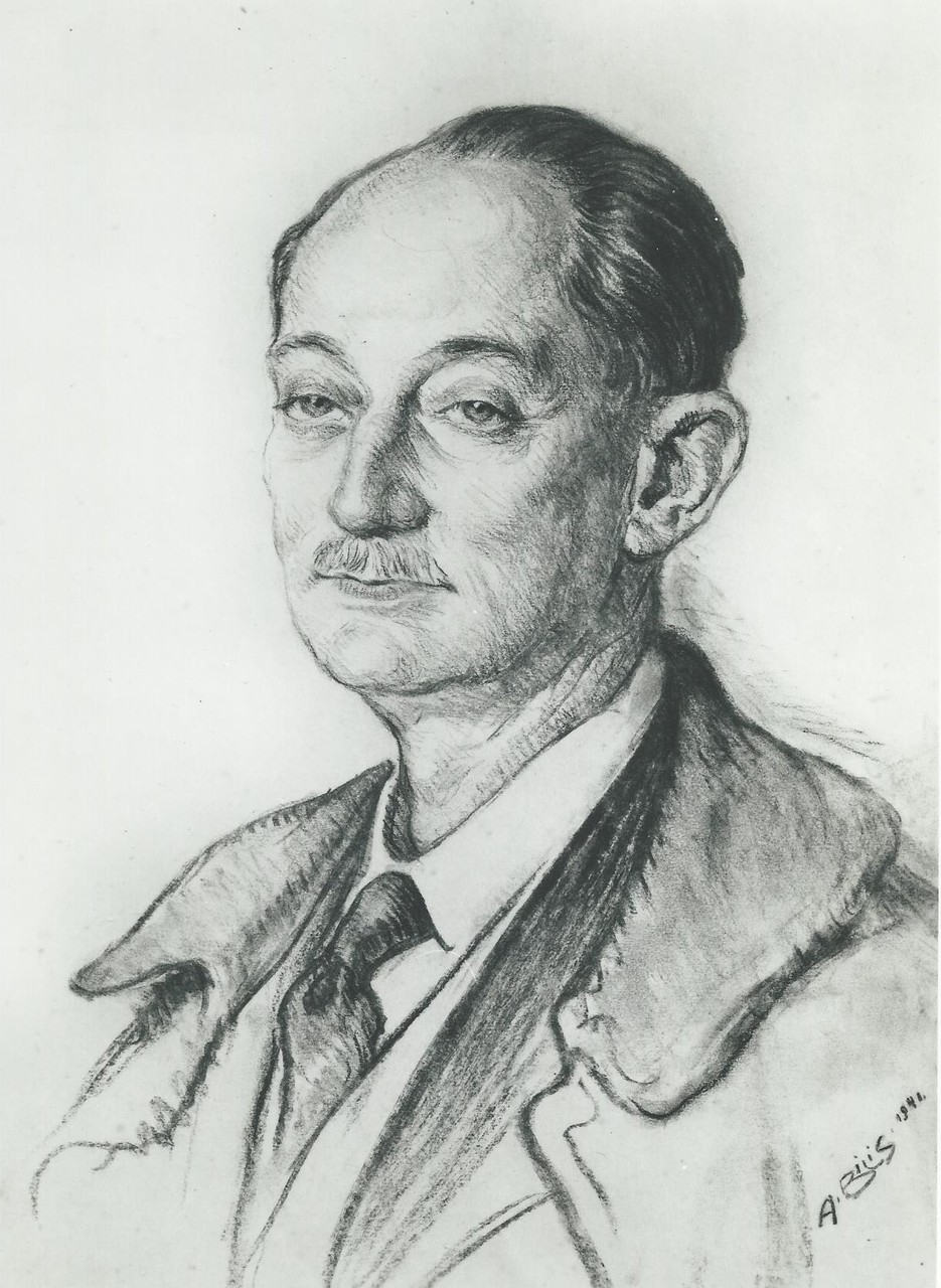 Duc de Levis-Mirepoix , academicien 1941  fusain André Aaron Bilis