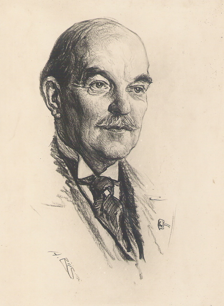  Henry  Bordeaux  1932  fusain André Aaron Bilis