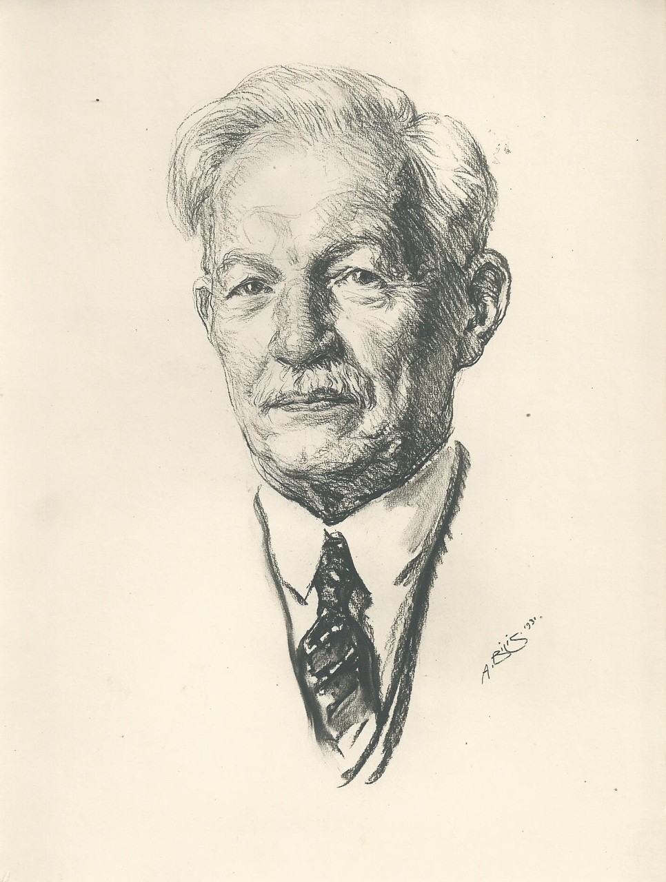  Paul Milioukoff  1931 fusain André Aaron Bilis