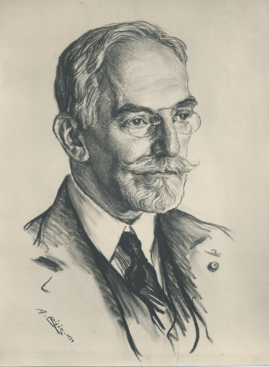 Zimmerk 1934 fusain André Aaron Bilis