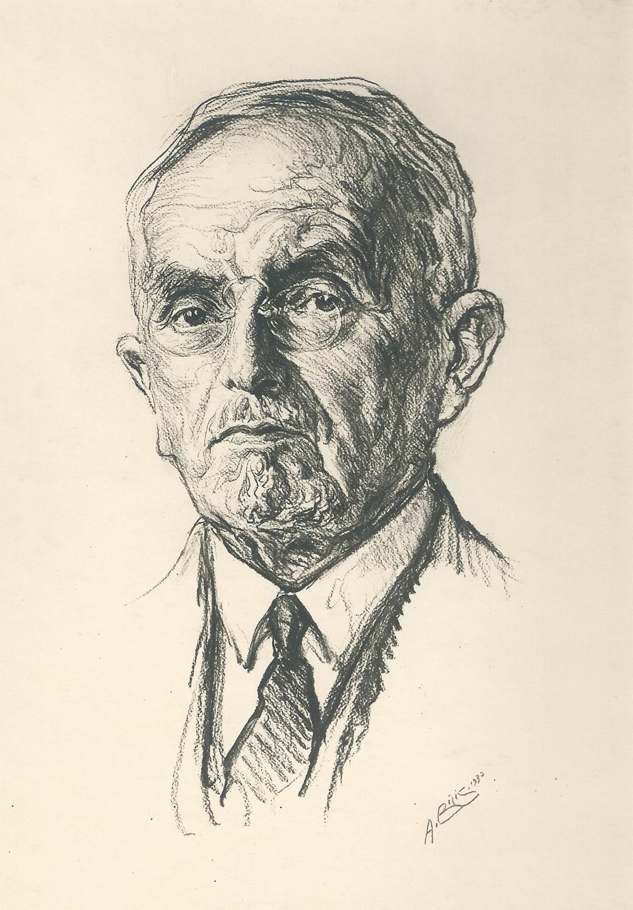  Gabriel Hanotaux 1930   fusain André Aaron Bilis