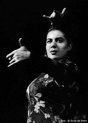 Flamenco-Tänzerin Rosa Martínez on stage