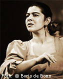 Flamencotänzerin & Dozentin für Flamencotanz Rosa Martínez/Sepia-Foto by Boris de Bonn