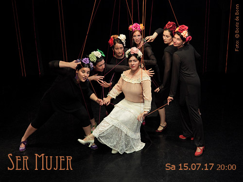 Titelfoto zur Flamenco-Aufführung „Ser Mujer” beim spanischen Sommerfest 2017 im Tanzstudio La Fragua in Bonn / Color-Foto by Boris de Bonn