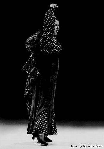 Flamenco-Tänzerin (Bailaora) Rosa Martínez on stage