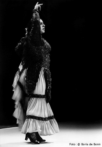 Flamenco-Tänzerin (Bailaora) Rosa Martínez on stage