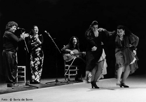 Compañía Rosa Martinez on stage (Flamenco-Tanz / Baile: Rosa Martinez & Concha Vargas / Gesang /Cante: Curro Fernández & Carmen Fernández / Gitarre / Guitarra: "El Piripi" 
