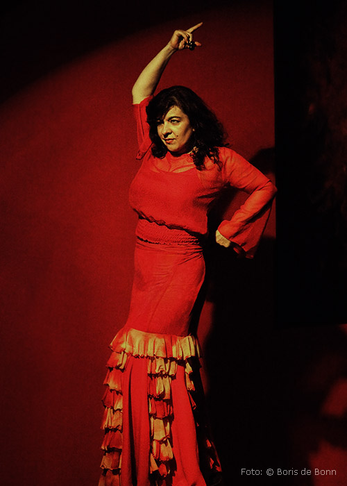 Flamenco-Tänzerin Rosa Martínez on stage