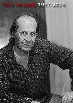 Flamenco-Gitarrist Paco de Lucía verstorben; Fotoaufnahme im Backstage-Bereich nach einem Konzert in Murcia (Spanien)/SW-Foto by Boris de Bonn