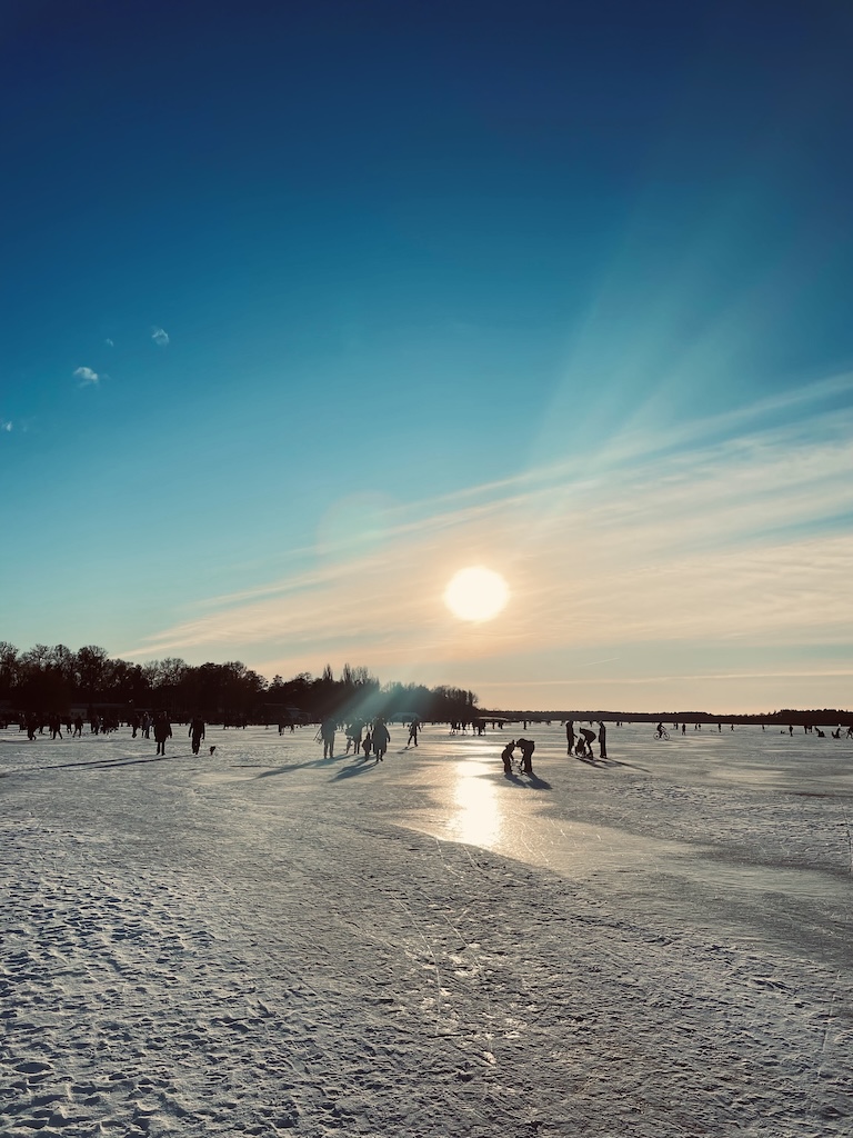 Sonne genießen auf dem See