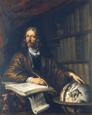 Portrait de Johan Hevelius, astronome de Dantzig. (source : labitacoradealchemy.com, non datée)