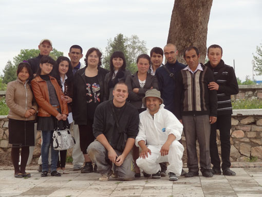 Une classe de lycéens spécialisés dans le tourisme a participé pendant un mois au chantier (Socra, 2013)