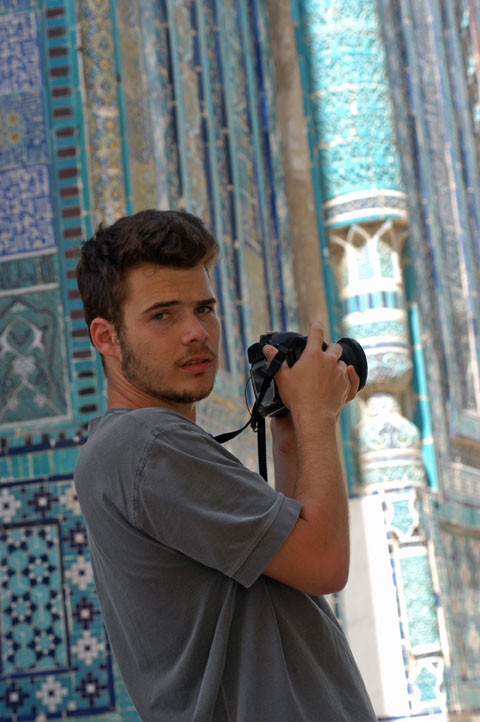 Nils Schvoerer-Ney, étudiant à l'école d'Architecture et de Paysage de Bordeaux (photo : M.Schvoerer, 2008)