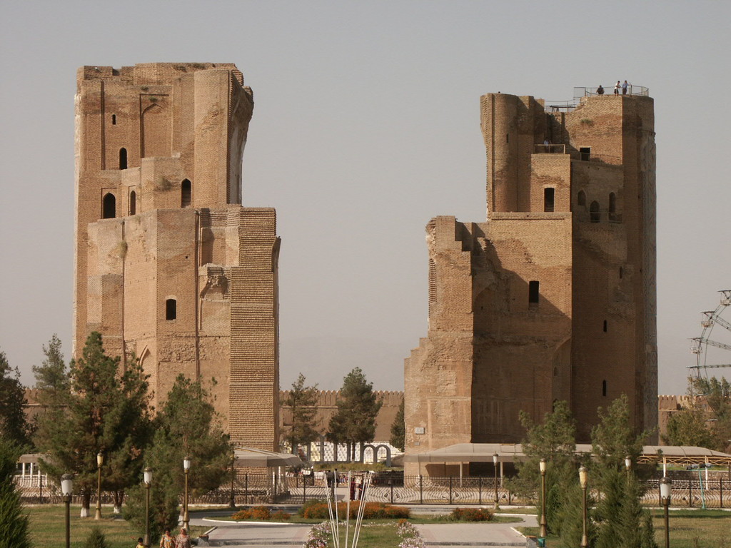 Palais Blanc ou Ak Saray à Shahrisabz, sa deuxième capitale (photo : C. Ollagnier, 2007)