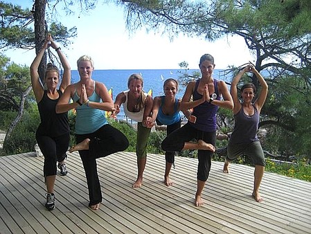 Sarigerme, Türkei . Yoga Schulung des Group Fitness Teams des Robinson Clubs. Sept 2012