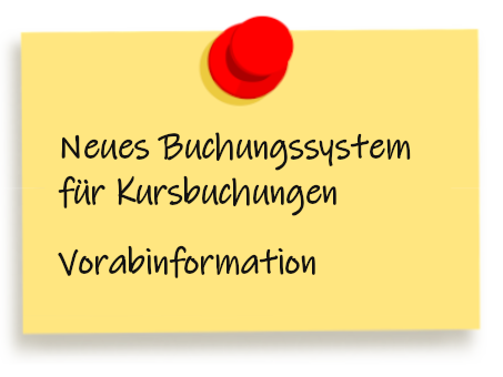 Neues Buchungssystem ab Februar - Vorabinformation