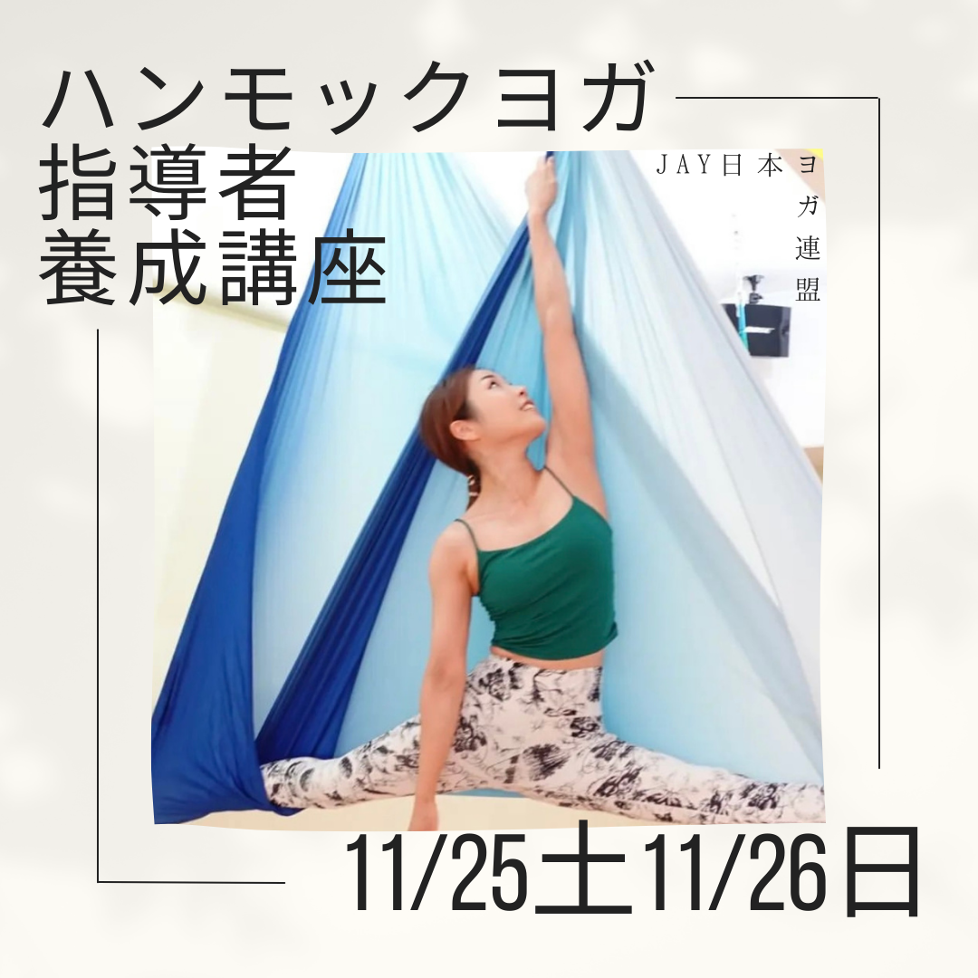 ハンモックヨガ指導者養成講座（11/25-26）