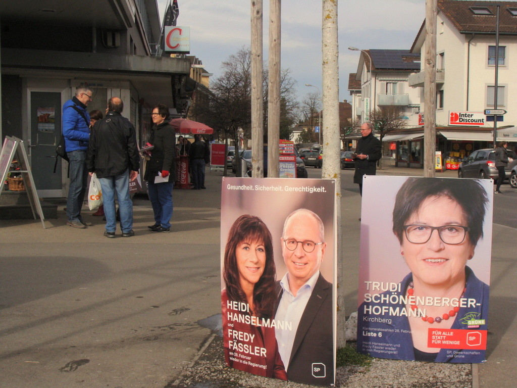 Die Strassenaktion in Wattwil