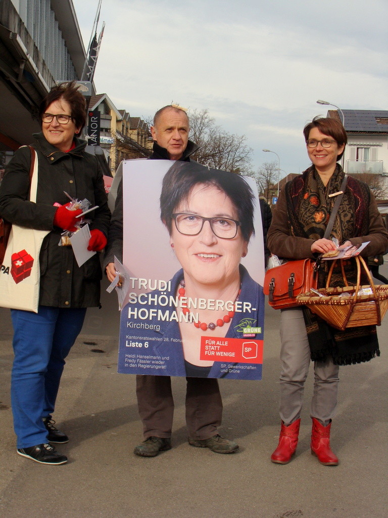 Trudi Schönenberger, Bruno Facci und Petra Kohler