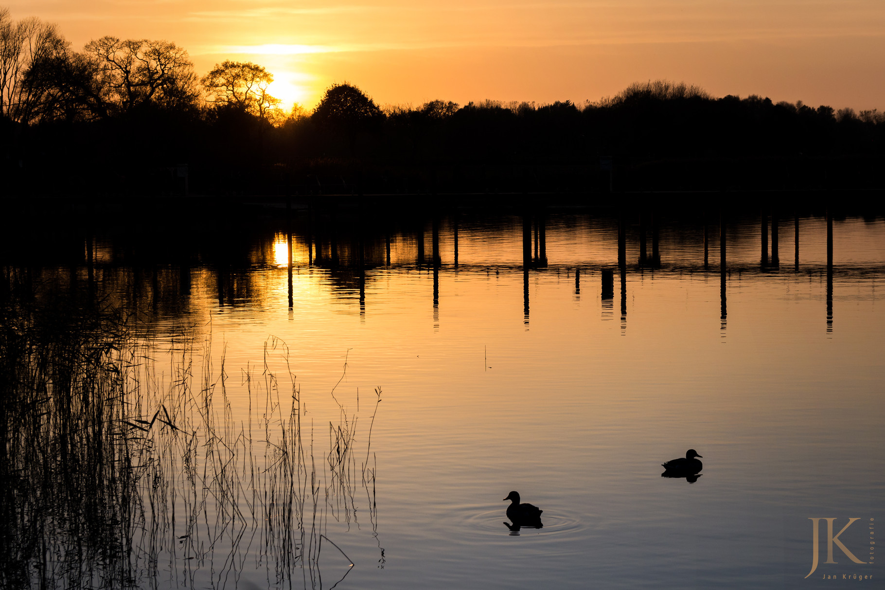 Sonnenuntergang in Schleswig / Haitabu