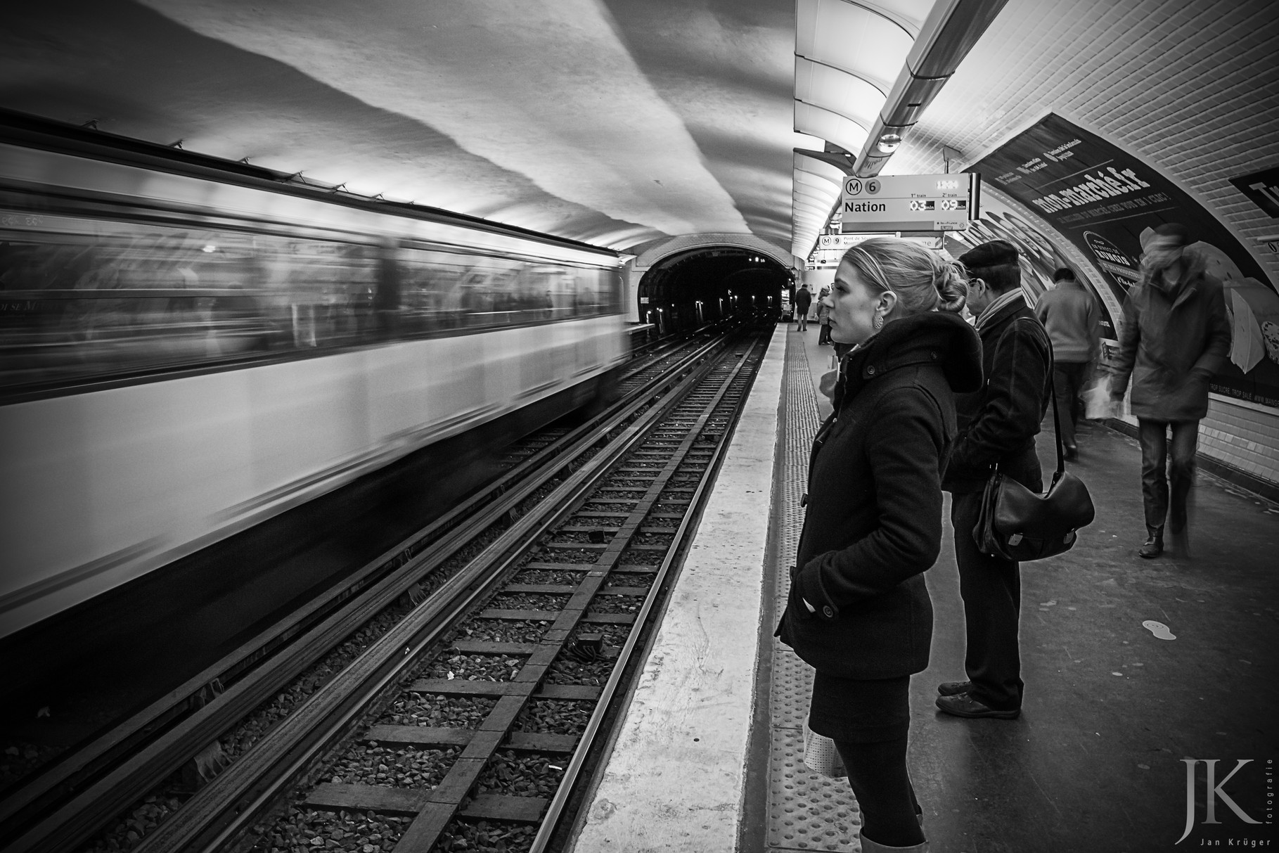 In der Metro in Paris